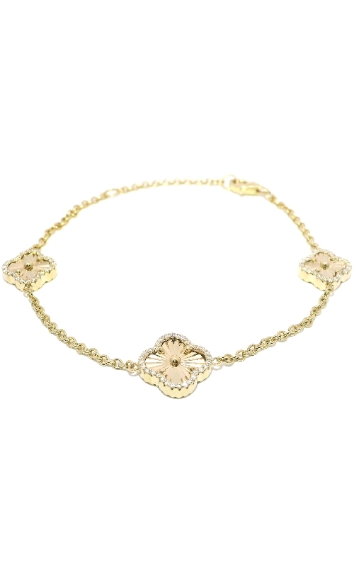 Three Stationed Designed Bracelet