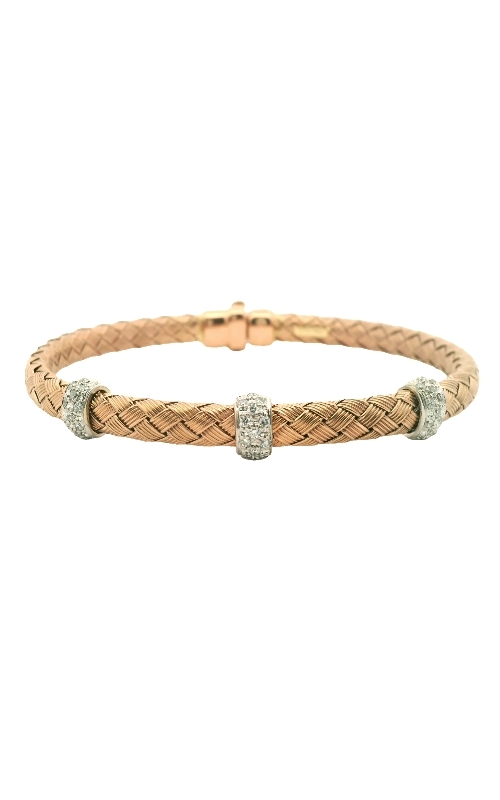 14kt Rose Gold Diamond Bangle