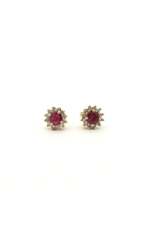 Diamond and Ruby Earrings