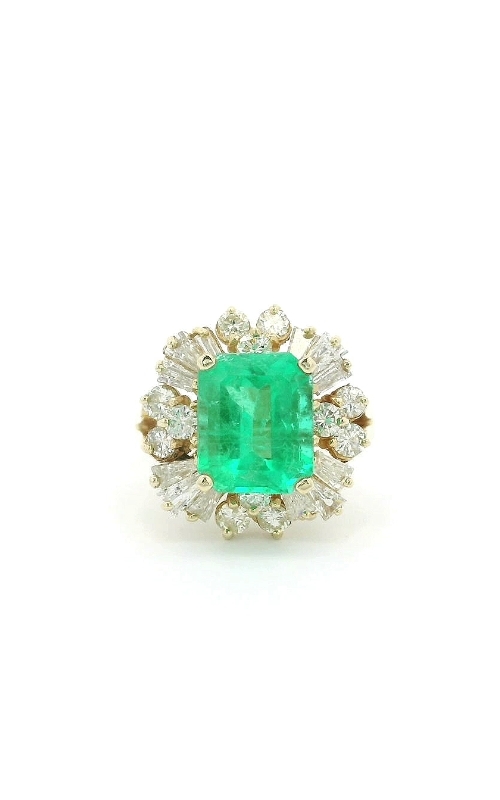 Halo Emerald Ring