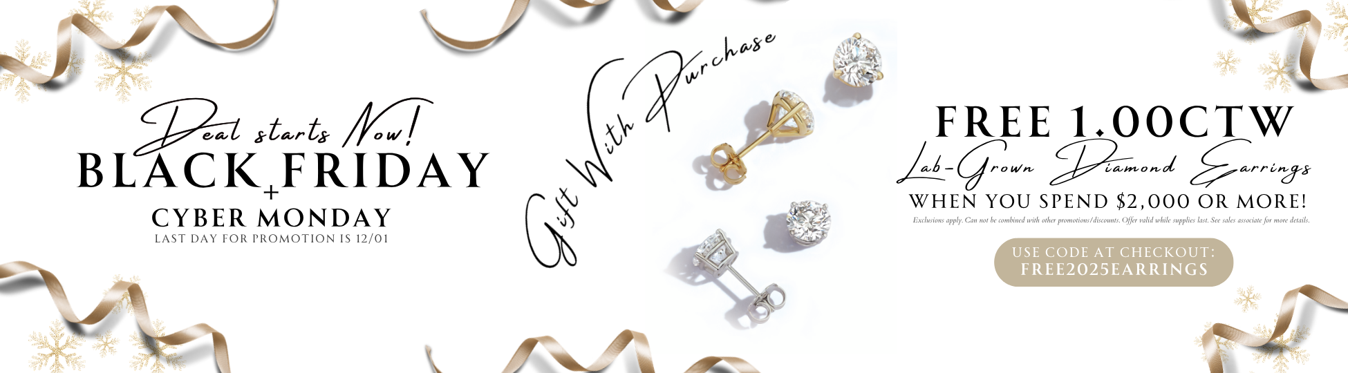 Free Lab-Grown Diamond Stud Earrings