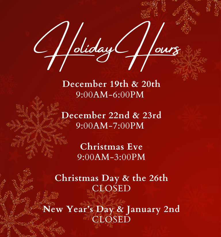 Holiday Hours